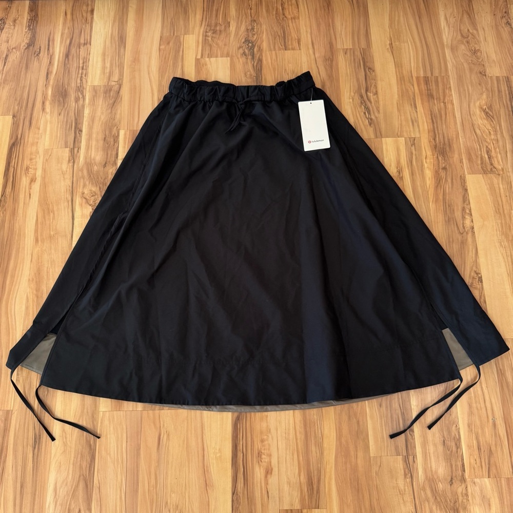 Lululemon Black Side Slit Skirt NWT